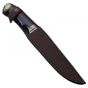 Нож Пластунский, сталь 95Х18, граб, мельхиор