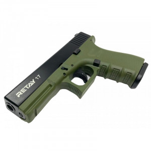 СХП Охолощенный пистолет Retay 17 Glock, кал. 9 мм, зеленый СХП Охолощенный пистолет Retay 17 Glock, кал. 9 мм, зеленый