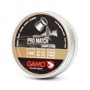 Пули Gamo Pro Match 4,5 мм, 0,49 грамм, 250 штук