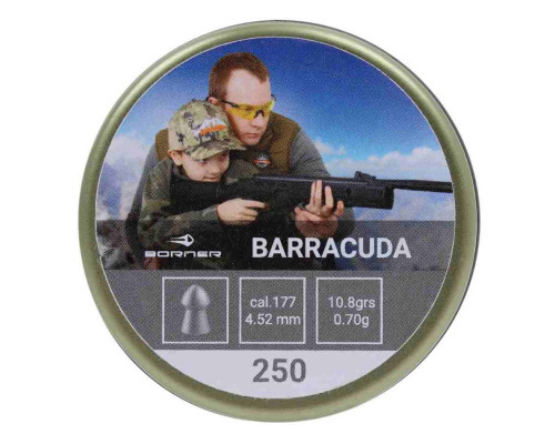 Пули Borner Barracuda 4,5 мм, 0,70 грамм, 250 штук