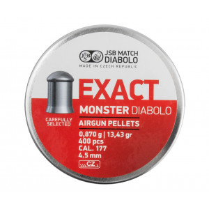 Пули JSB Exact Monster Diabolo 4,5 мм, 0,87 грамм, 400 штук